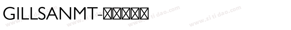 GILLSANMT字体转换