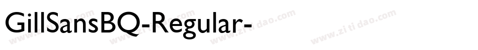 GillSansBQ-Regular字体转换