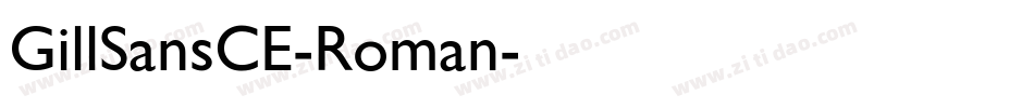 GillSansCE-Roman字体转换