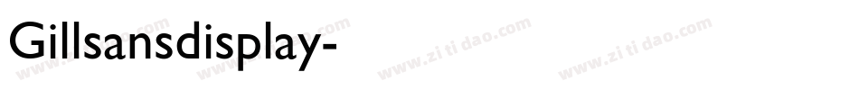 Gillsansdisplay字体转换