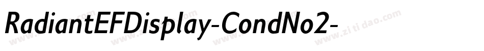 RadiantEFDisplay-CondNo2字体转换