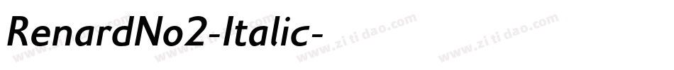 RenardNo2-Italic字体转换