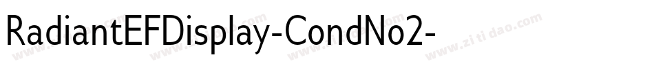 RadiantEFDisplay-CondNo2字体转换