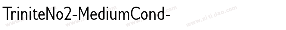 TriniteNo2-MediumCond字体转换
