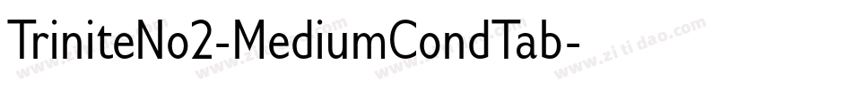 TriniteNo2-MediumCondTab字体转换