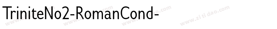 TriniteNo2-RomanCond字体转换