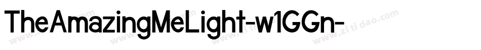 TheAmazingMeLight-w1GGn字体转换 TheAmazingMeLight-w1GGn字体转换