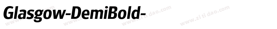 Glasgow-DemiBold字体转换