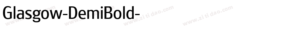 Glasgow-DemiBold字体转换