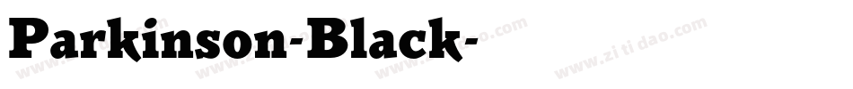 Parkinson-Black字体转换