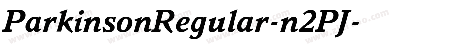 ParkinsonRegular-n2PJ字体转换