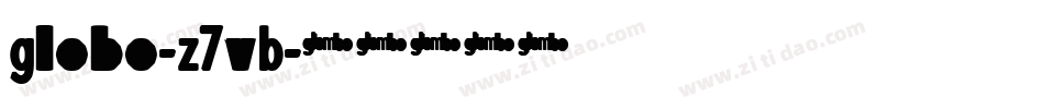 Globo-Z7vB字体转换