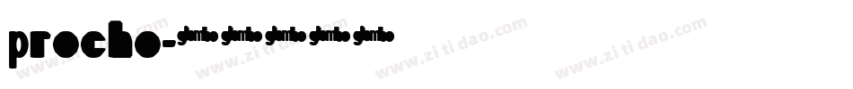Procho字体转换