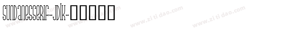 SundanesSerif-JdlK字体转换