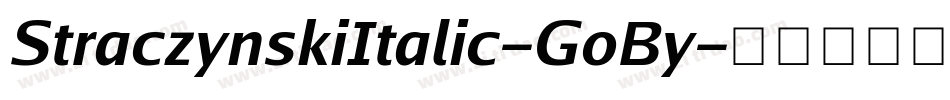 StraczynskiItalic-GoBy字体转换
