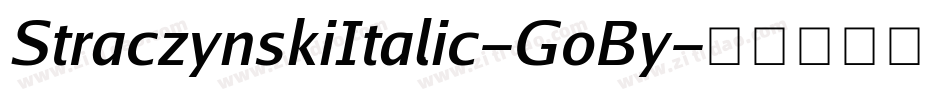 StraczynskiItalic-GoBy字体转换