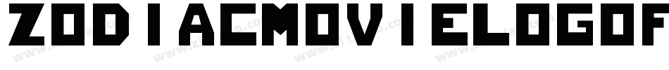 ZodiacMovieLogoFontRegular-Dyo1字体转换