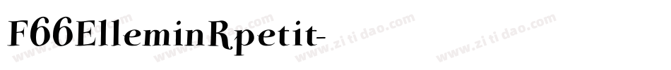 F66ElleminRpetit字体转换