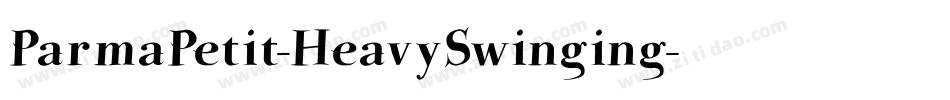ParmaPetit-HeavySwinging字体转换