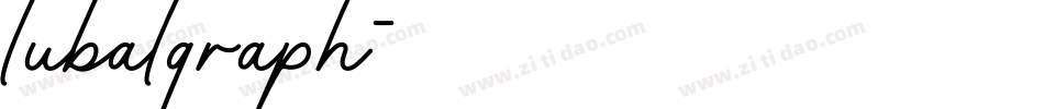 lubalgraph字体转换