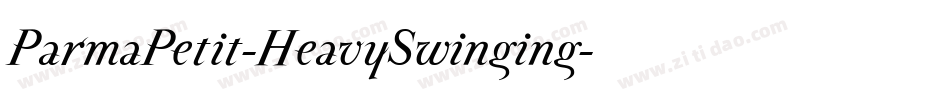 ParmaPetit-HeavySwinging字体转换