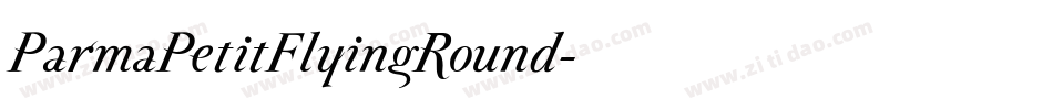 ParmaPetitFlyingRound字体转换
