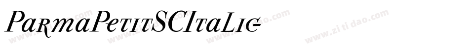 ParmaPetitSCItalic字体转换