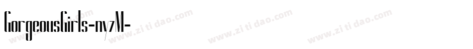 GorgeousGirls-nyzM字体转换