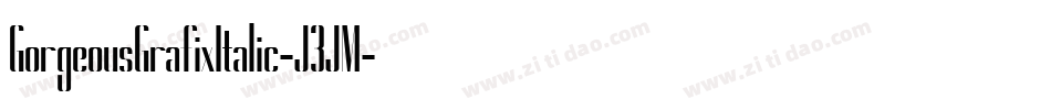 GorgeousGrafixItalic-J3JM字体转换