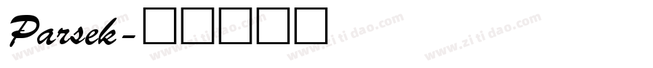 Parsek字体转换