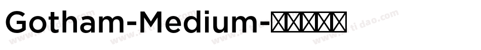 Gotham-Medium字体转换