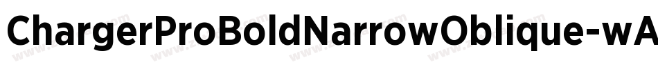 ChargerProBoldNarrowOblique-wAe2字体转换