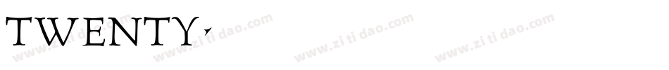 Twenty字体转换