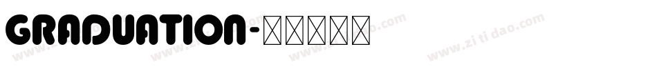 graduation字体转换