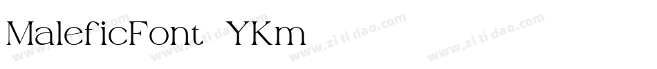 MaleficFont-YKm2字体转换