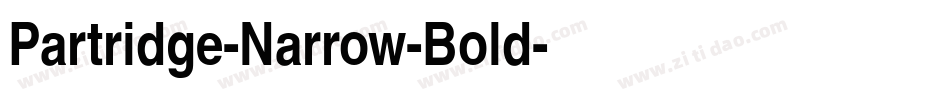 Partridge-Narrow-Bold字体转换