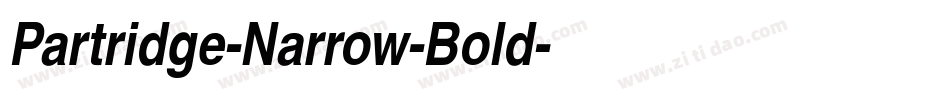 Partridge-Narrow-Bold字体转换