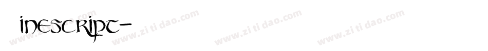 Sinescript字体转换