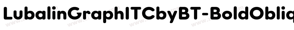 LubalinGraphITCbyBT-BoldOblique字体转换