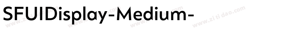 SFUIDisplay-Medium字体转换