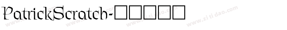 PatrickScratch字体转换