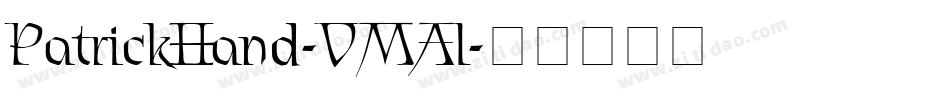 PatrickHand-VMAl字体转换