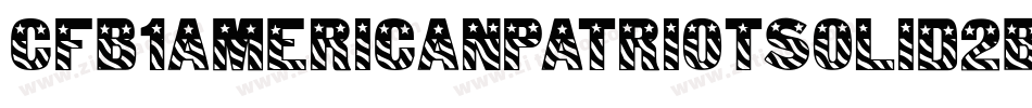 Cfb1AmericanPatriotSolid2Bold-2WMo字体转换