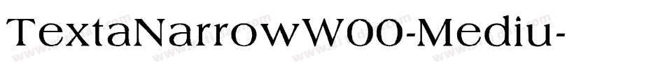 TextaNarrowW00-Mediu字体转换