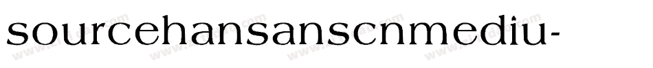 sourcehansanscnmediu字体转换