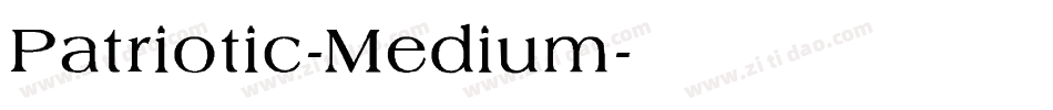Patriotic-Medium字体转换