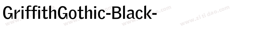 GriffithGothic-Black字体转换