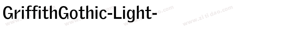 GriffithGothic-Light字体转换