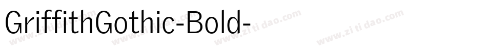 GriffithGothic-Bold字体转换