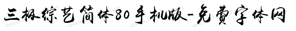 三极综艺简体80手机版字体转换